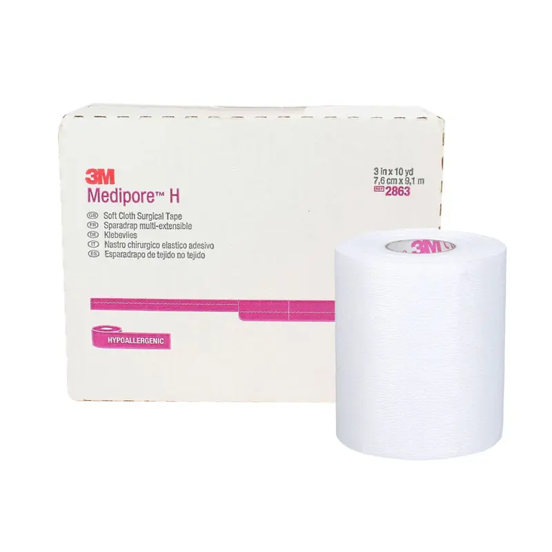 3M Medipore H Perforated Medical Tape White 3 Inch X 10 Yard Soft Cloth NonSterile (324082_RL) 1/RL