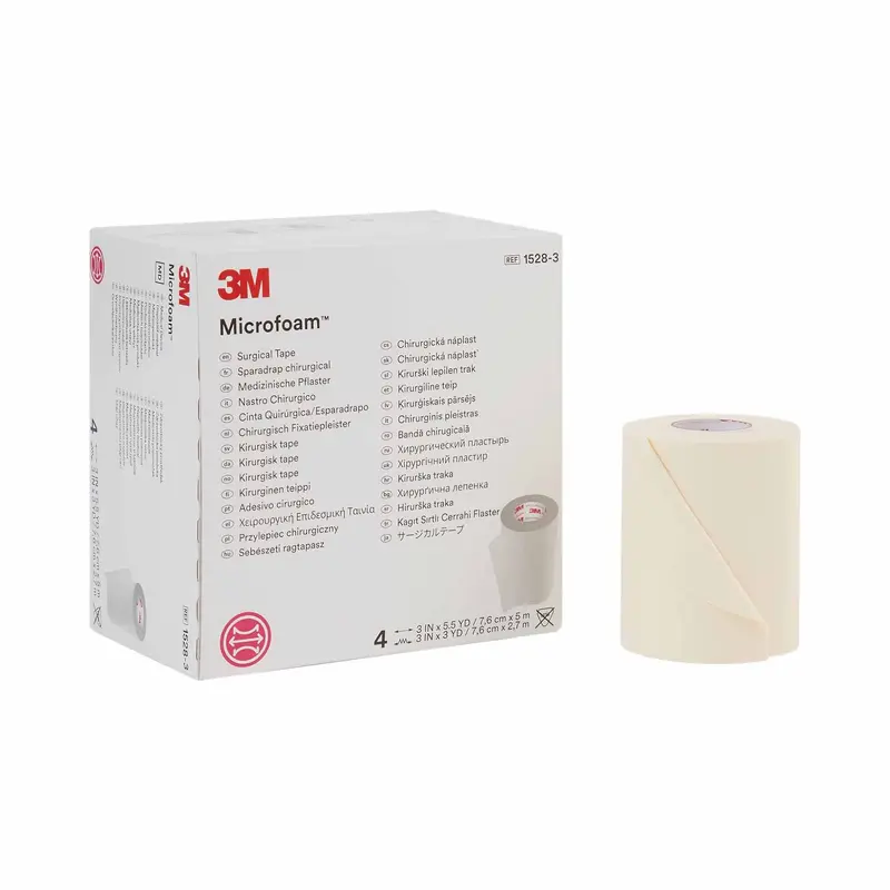 3M Microfoam Medical Tape White 3 Inch X 5-1/2 Yard Elastic / Foam NonSterile (5947_RL) 1/RL