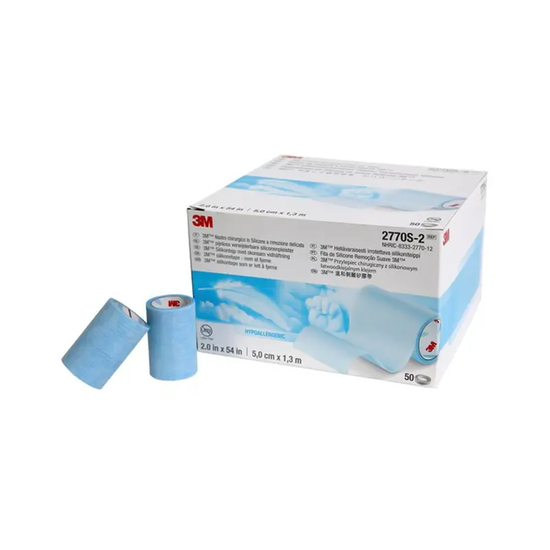 3M Micropore S Medical Tape Blue 2 Inch X 1-1/2 Yard Silicone NonSterile (774190_RL) 1/RL