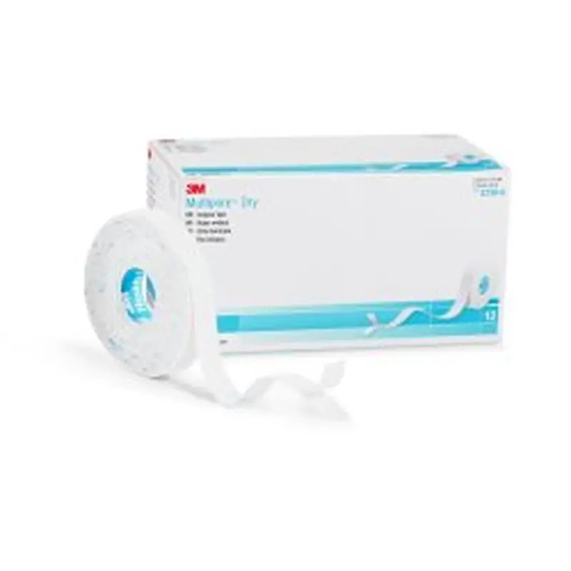 3M Multipore Dry Water Resistant Dressing Retention Tape with Liner White 1/2 Inch X 5-1/2 Yard Pique NonSterile (1019017_BX) 12/BX