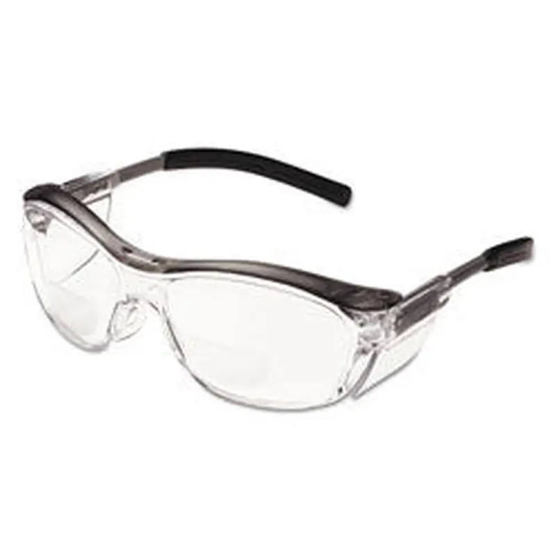 3M Nuvo Reader Protective Eyewear,  2.0 Diopter, Clear Anti-Fog Lens, Gray Frame (247-11435-00000-20) Box of 10