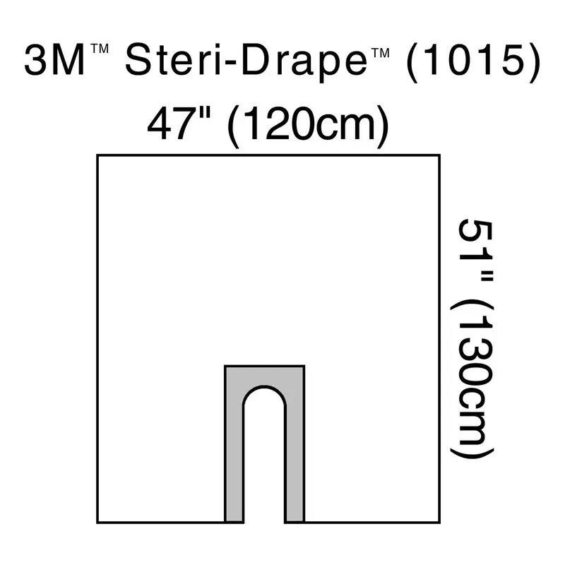 3M Steri-Drape Orthopedic Drape U-Drape 47 W X 51 L Inch Sterile (5716_CS) 40/CS