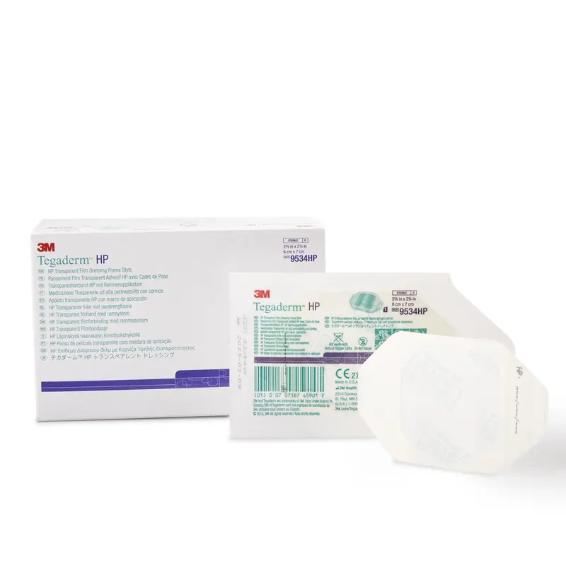 3M Tegaderm HP Transparent Film Dressing 2-3/8 X 2-3/4 Inch Frame Style Delivery Rectangle Sterile (210036_CS) 400/CS