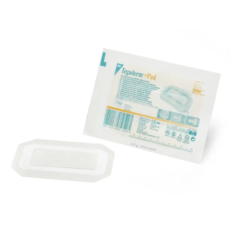 3M Tegaderm Transparent Film Dressing with Pad 3-1/2 X 6 Inch Frame Style Delivery Rectangle Sterile (324098_EA) 1/EA