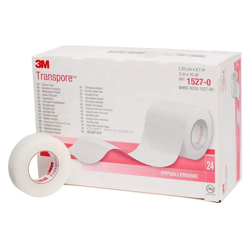 3M Transpore Medical Tape Transparent 1/2 Inch X 10 Yard Plastic NonSterile (5761_RL) 1/RL