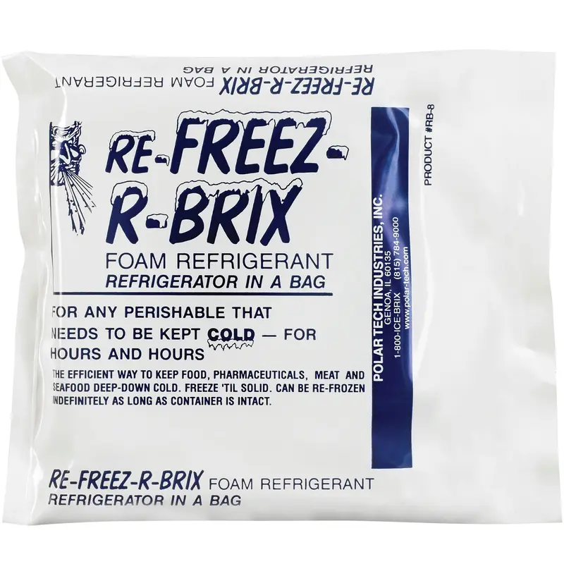 4 1/2 x 4 x 3/4" Re-Freez-R-Brix Cold Bricks (RB8) Case Of 42