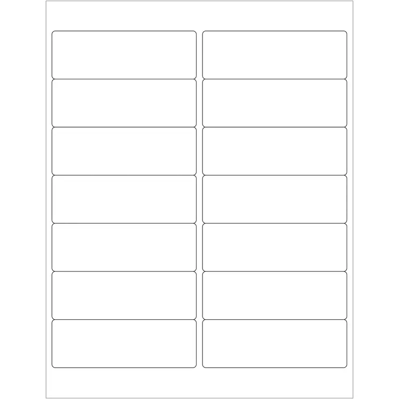 4 x 1 1/3" Weather-Resistant Laser Labels (LL259WR) Case Of 1400