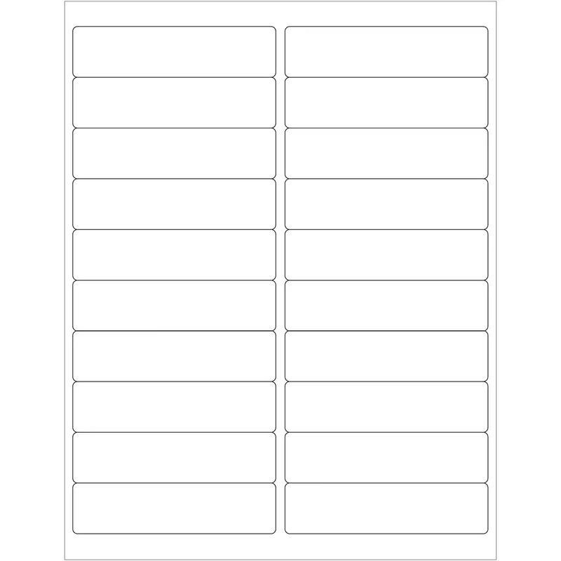 4 x 1" Weather-Resistant Laser Labels (LL249WR) Case Of 2000