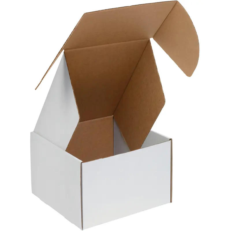 4 x 4 x 4" White Deluxe Literature Mailer (MFL444) Bundle Of 50
