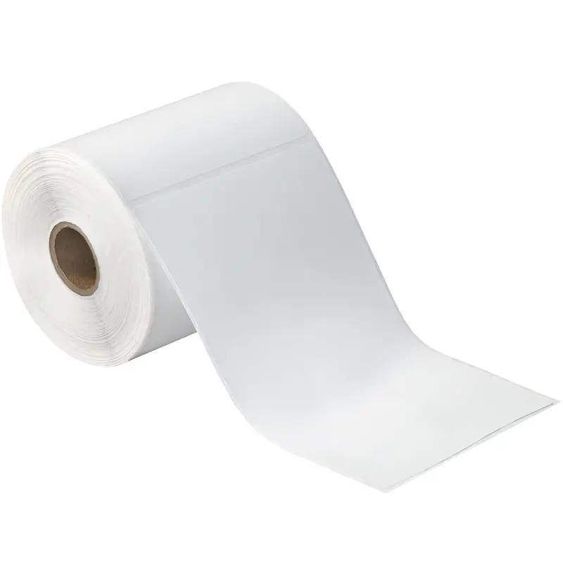 4 x 6 1/2" White Desktop Direct Thermal Labels (THD115) Case Of 12