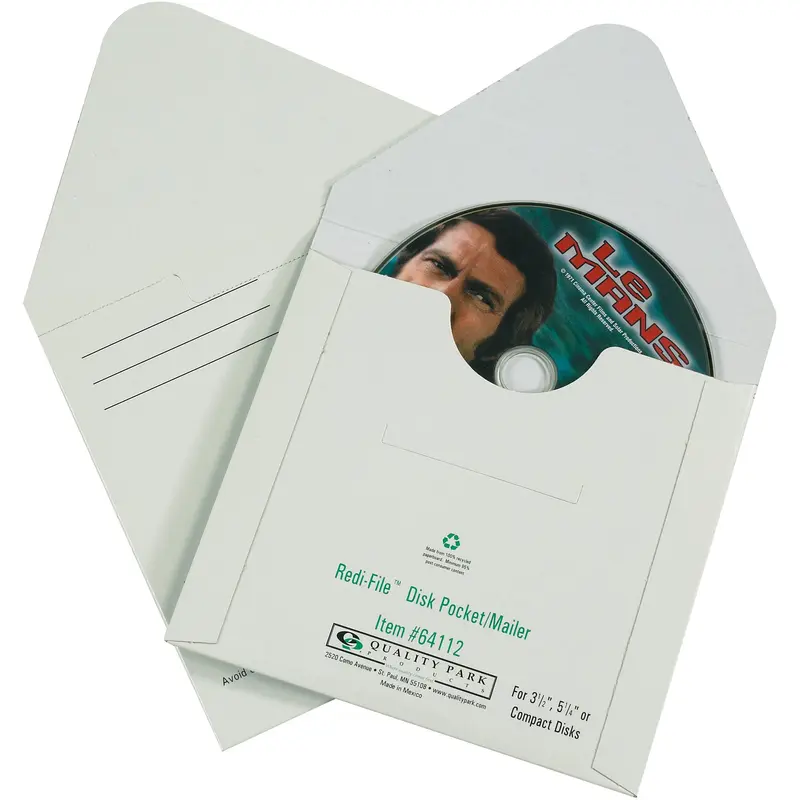 5 1/8 x 5" White Fibreboard CD Mailers (MM1145) Case Of 100
