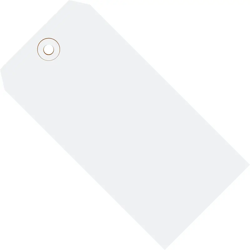 5 3/4 x 2 7/8" White 13 Pt. Shipping Tags (G11071G) Case Of 1000