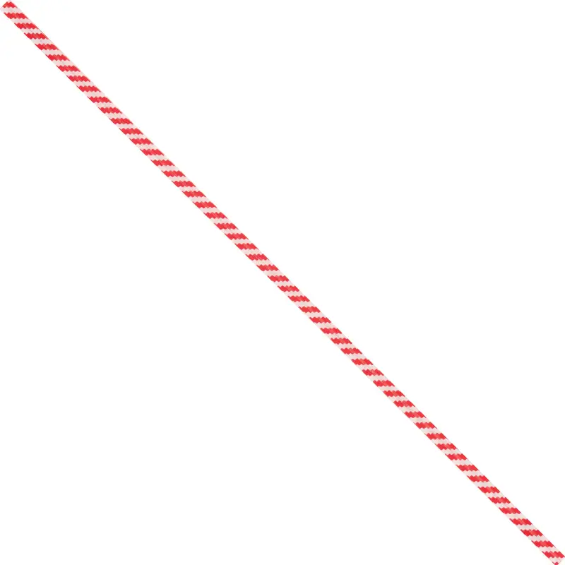 6 x 5/32" Red Candy Stripe Paper Twist Ties (PBT6CS) Case Of 2000