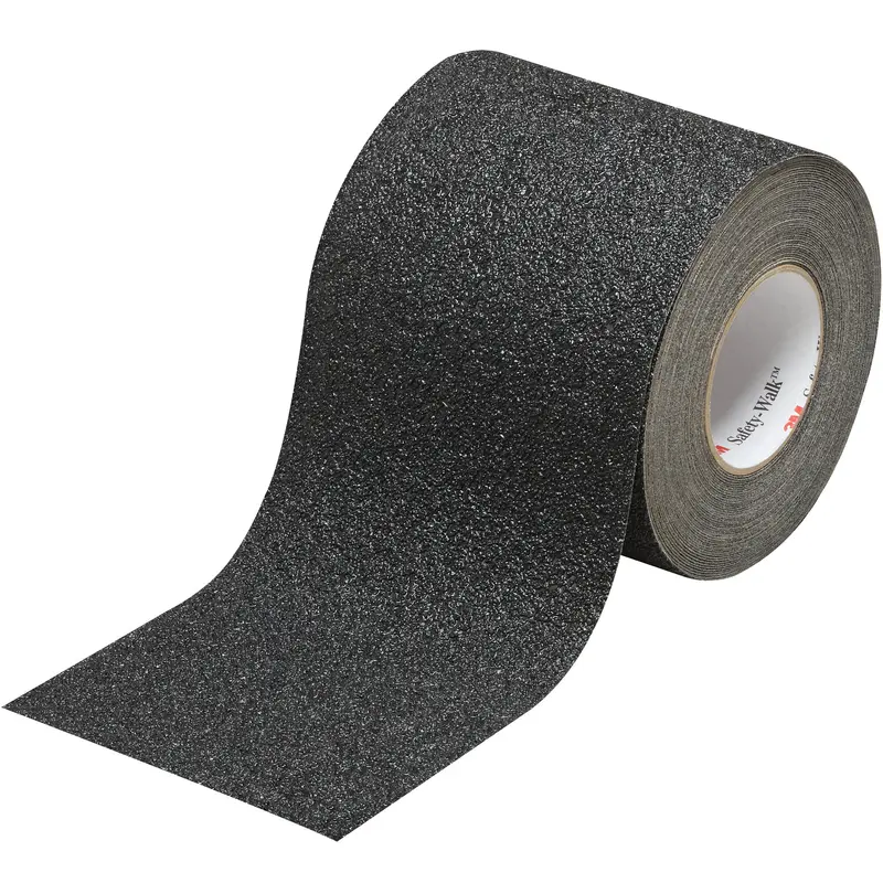 6" x 30' Black 3M Safety-Walk Tape - 710 (T996710) Each