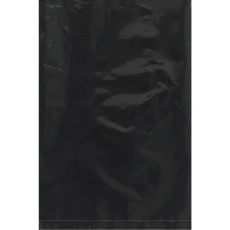 6 x 9" - 2 Mil Black Flat Poly Bags (PB440BK) Case Of 1000