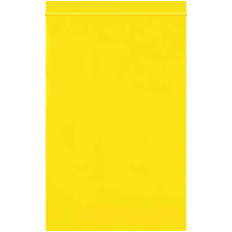 6 x 9" - 2 Mil Yellow Reclosable Poly Bags (PB3615Y) Case Of 1000