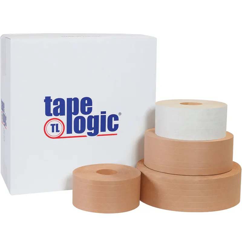 72mm x 450' Kraft TAPE LOGIC #7200 Reinforced Water Activated Tape (T9077200) Case Of 10