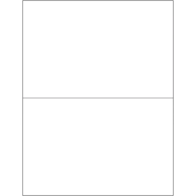 8 1/2 x 5 1/2" White Rectangle Laser Labels - Master Case (LL135MC) Case Of 2000
