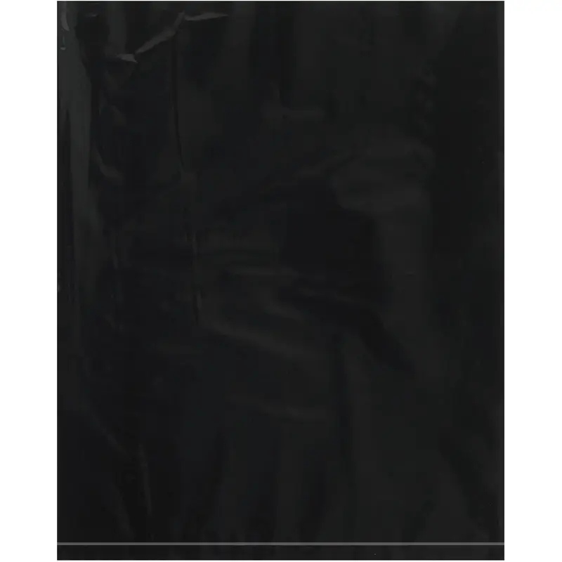 8 x 10" - 2 Mil Black Flat Poly Bags (PB465BK) Case Of 1000