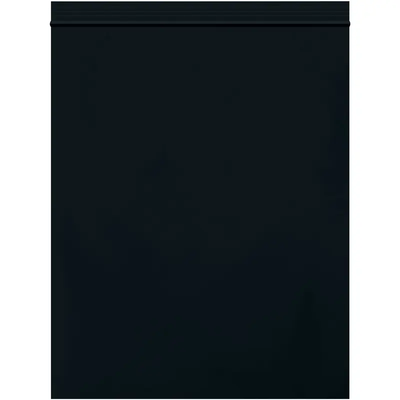 8 x 10" - 2 Mil Black Reclosable Poly Bags (PB3635BK) Case Of 1000