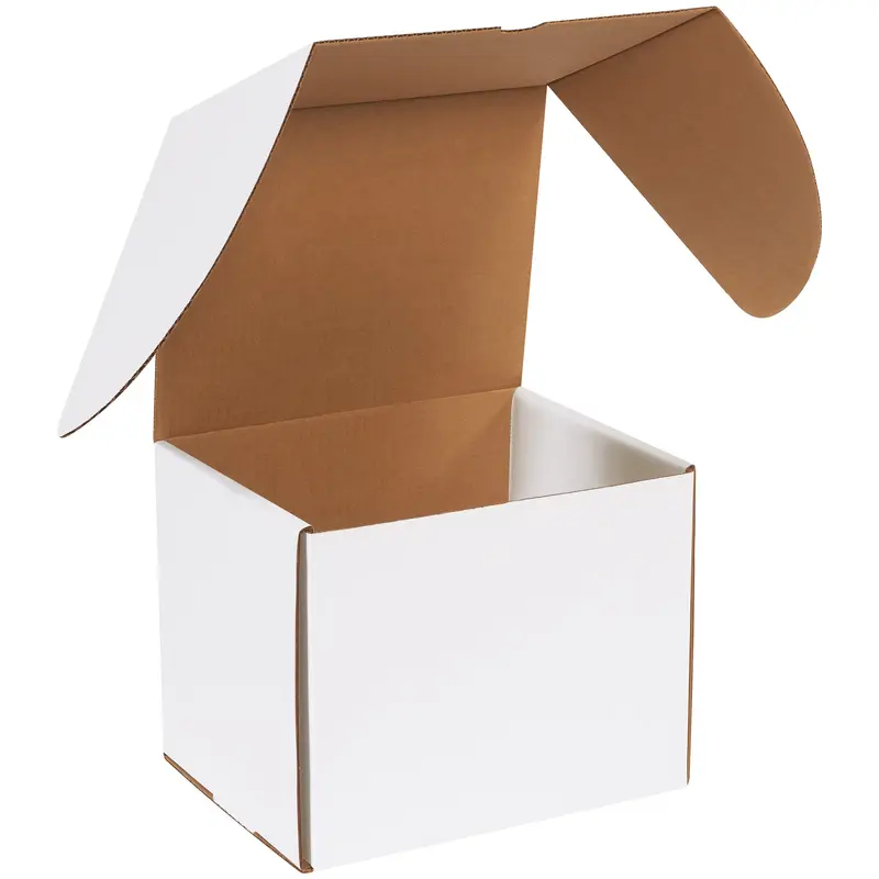 9 1/2 x 8 x 8" White Outside Tuck Mailers (MEZ988) Bundle Of 25
