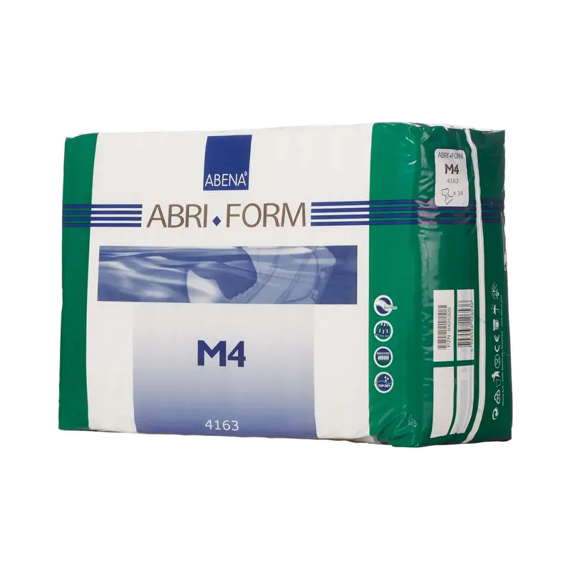 Abri-Form Comfort M4 Unisex Adult Incontinence Brief Medium Disposable Heavy Absorbency (938010_BG) 14/BG