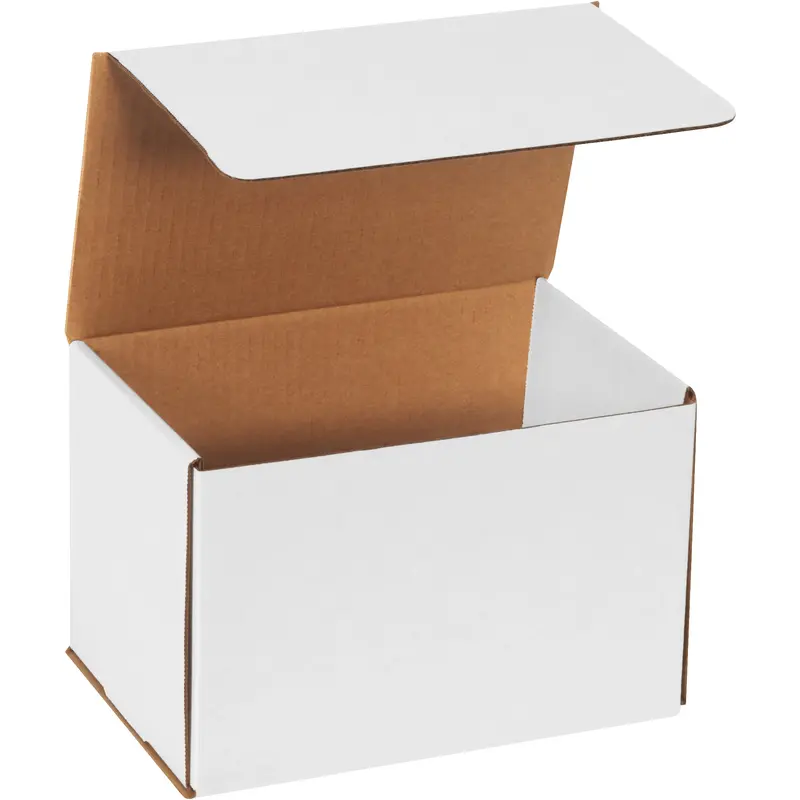 9 x 6 x 6" White Corrugated Mailers (M966) Bundle Of 50