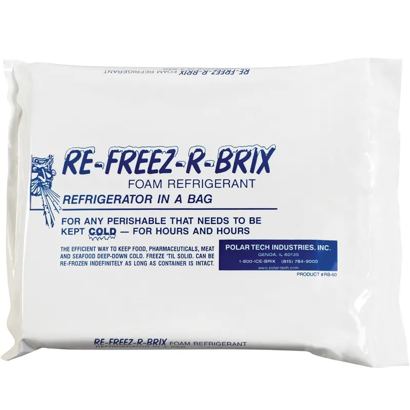 9 x 8 x 1 1/2" Re-Freez-R-Brix Cold Bricks (RB60) Case Of 6
