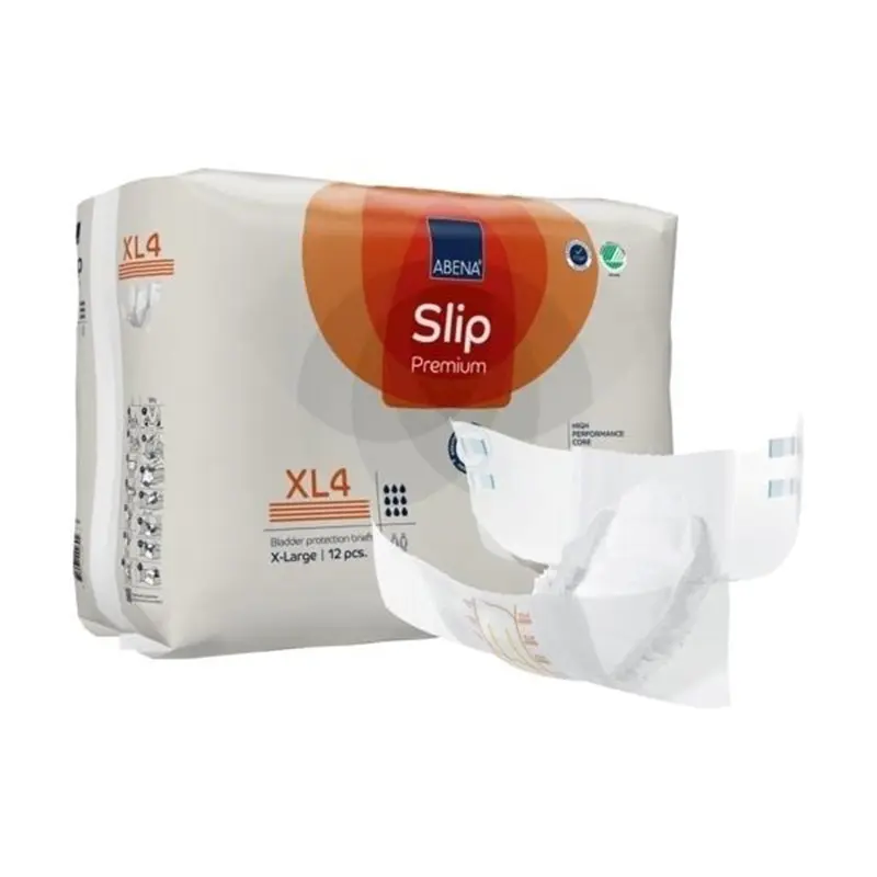 Abena Slip Premium XL4 Unisex Adult Incontinence Brief X-Large Disposable Heavy Absorbency (1218210_PK) 12/PK