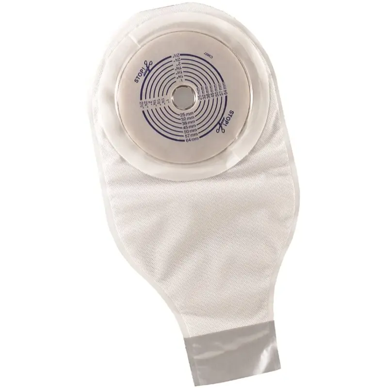 ActiveLife Ostomy Pouch One-Piece System 12 Inch Length Flat, Trim To Fit, Flexible 19 to 64 mm Stoma Drainable (526053_BX) 20/BX