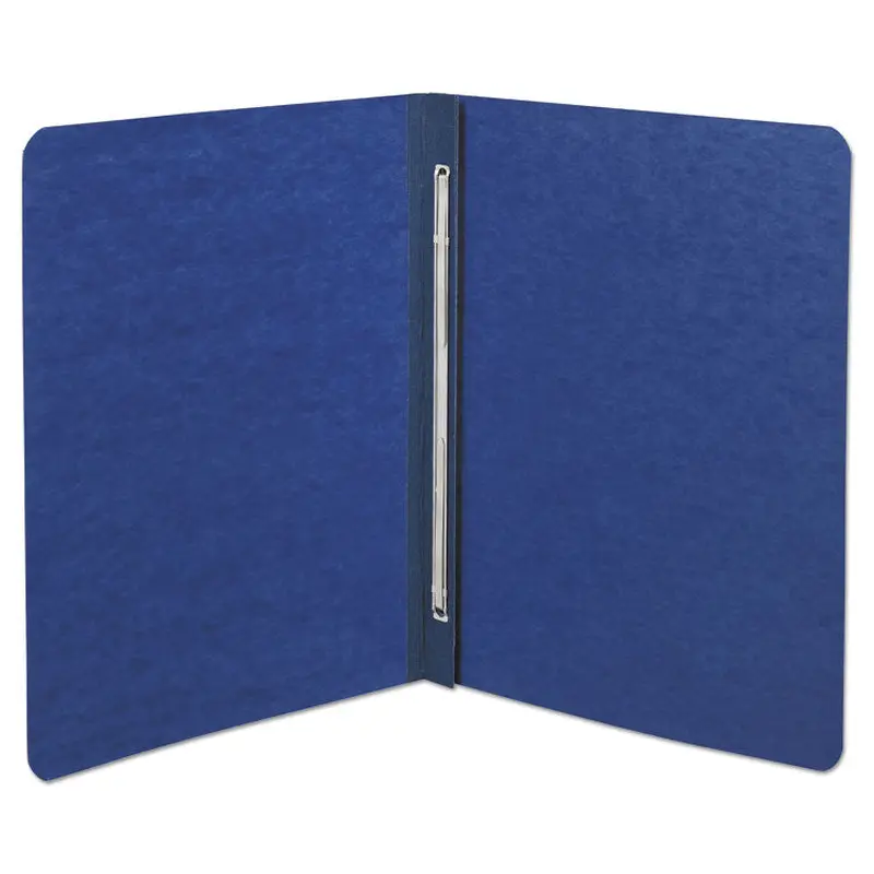 ACCO PRESSTEX Report Cover with Tyvek Reinforced Hinge, Side Bound, Two-Piece Prong Fastener, 3" Capacity, 8.5 x 11, Dark Blue (ACC25073) 1 Pack of 1
