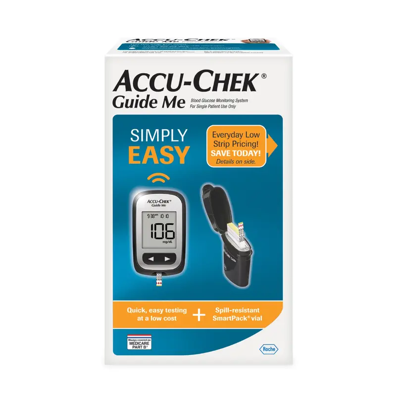 Accu-Chek Blood Glucose Meter 5 Second Results No Coding Required (1148718_KT) 1/KT