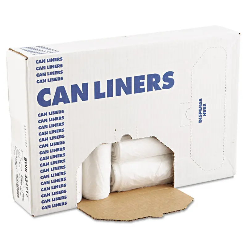 AccuFit High-Density Can Liners with AccuFit Sizing, 23 gal, 14 microns, 29" x 45", Natural, 25 Bags/Roll, 10 Rolls/Carton (HERZ5845HNR01) Case of 250