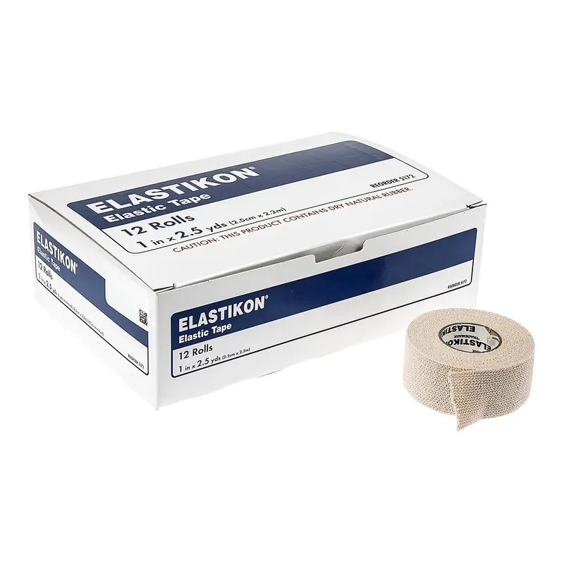 Actimove Elastikon Elastic Tape Tan 1 Inch X 2-1/2 Yard Cotton Elastic NonSterile (833859_CS) 144/CS