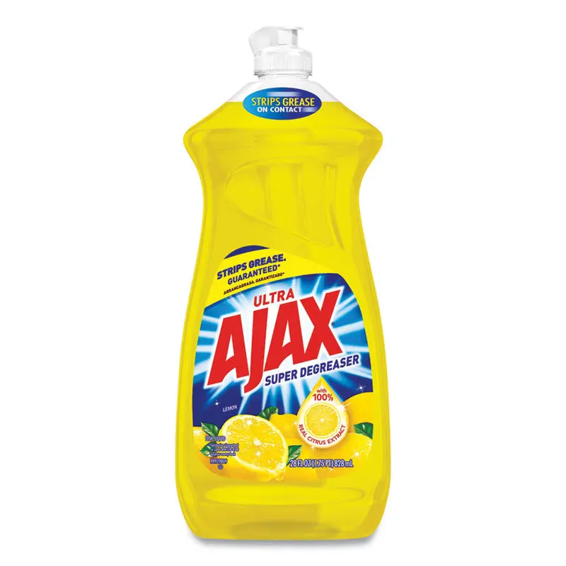 Ajax Dish Detergent, Lemon Scent, 28 oz Bottle, 9/Carton (CPC44673) Case of 9