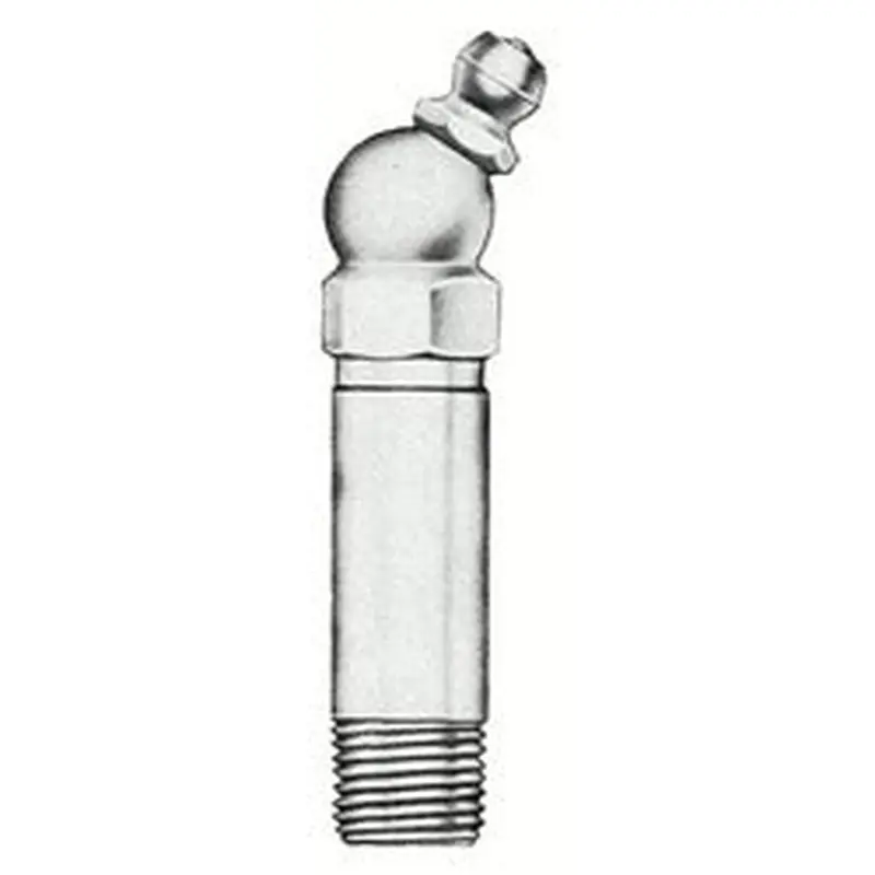 Alemite Hydraulic Fittings, Elbow - 30, 2 3/32 in, Male/Male, 1/8 in (PTF) (025-1638-B) Each