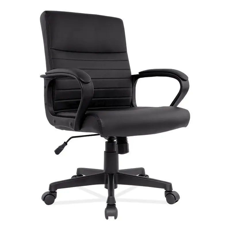 Alera Alera Breich Series Manager Chair, Supports Up to 275 lbs, 16.73" to 20.39" Seat Height, Black Seat/Back, Black Base (ALEBC42B19) Each