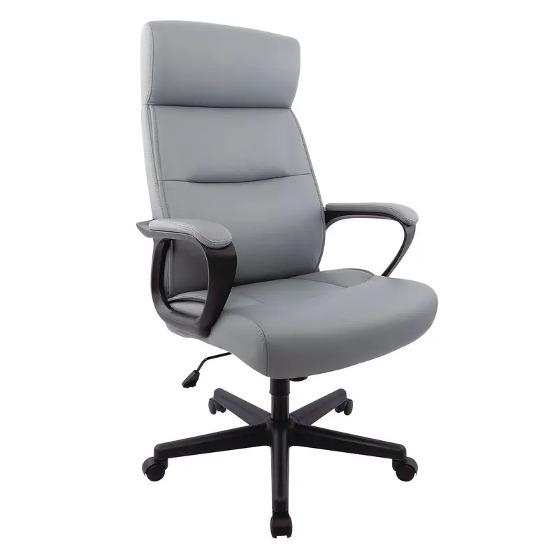 Alera Alera Oxnam Series High-Back Task Chair, Supports Up to 275 lb, 17.56 to 21.38 Seat Height, Gray Seat, Gray Back, Black Base (ALEON41B49) Each