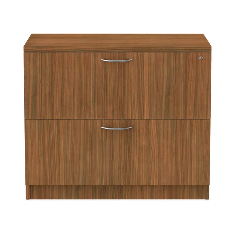 Alera Alera Valencia Series Lateral File, 2 Legal/Letter-Size File Drawers, Modern Walnut, 34" x 22.75" x 29.5" (ALEVA513622WA) Each