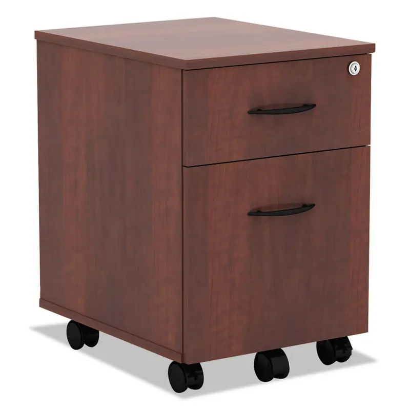Alera Alera Valencia Series Mobile Pedestal, Left/Right, 2-Drawers: Box/File, Legal/Letter, Medium Cherry, 15.88" x 19.13" x 22.88" (ALEVABFMC) Each