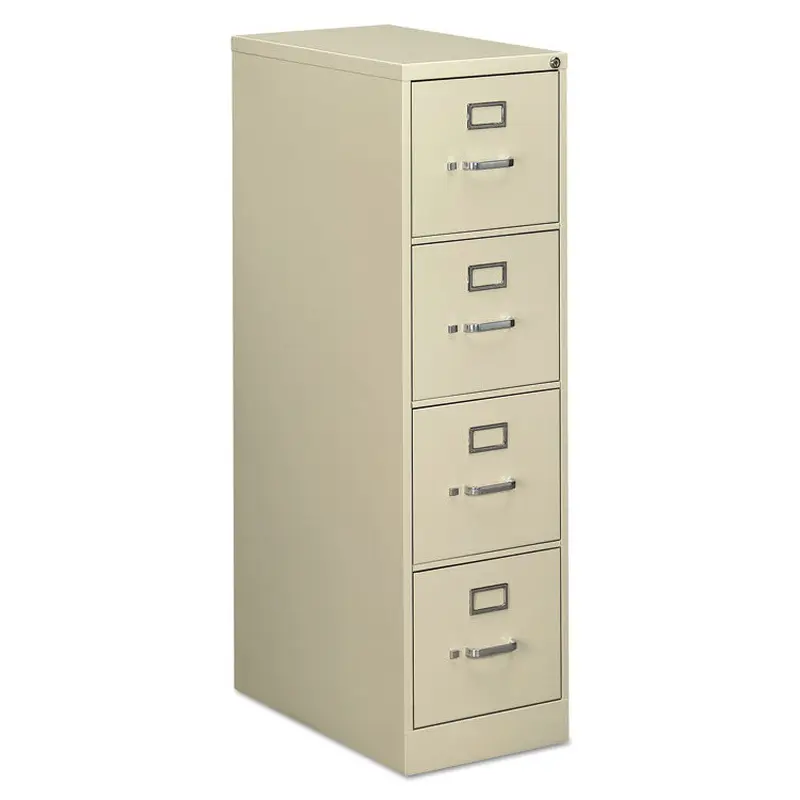 Alera Economy Vertical File, 4 Letter-Size File Drawers, Putty, 15" x 25" x 52" (ALEHVF1552PY) Each
