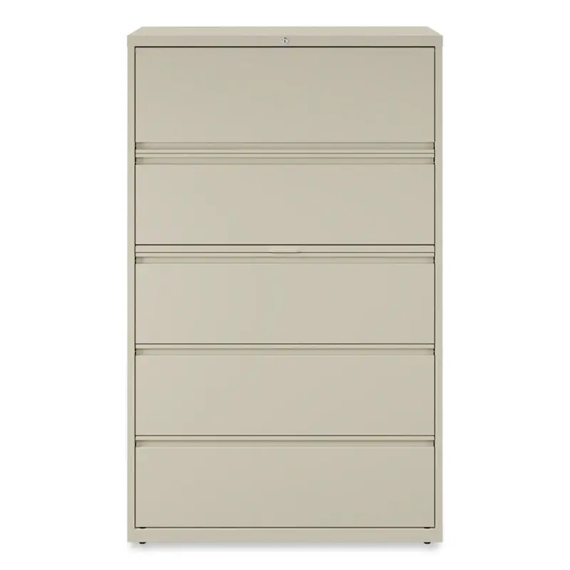 Alera Lateral File, 5 Legal/Letter/A4/A5-Size File Drawers, Putty, 42" x 18.63" x 67.63" (ALEHLF4267PY) Each