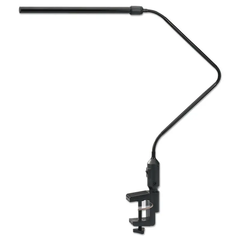 Alera LED Desk Lamp With Interchangeable Base Or Clamp, 5.13w x 21.75d x 21.75h, Black (ALELED902B) Each
