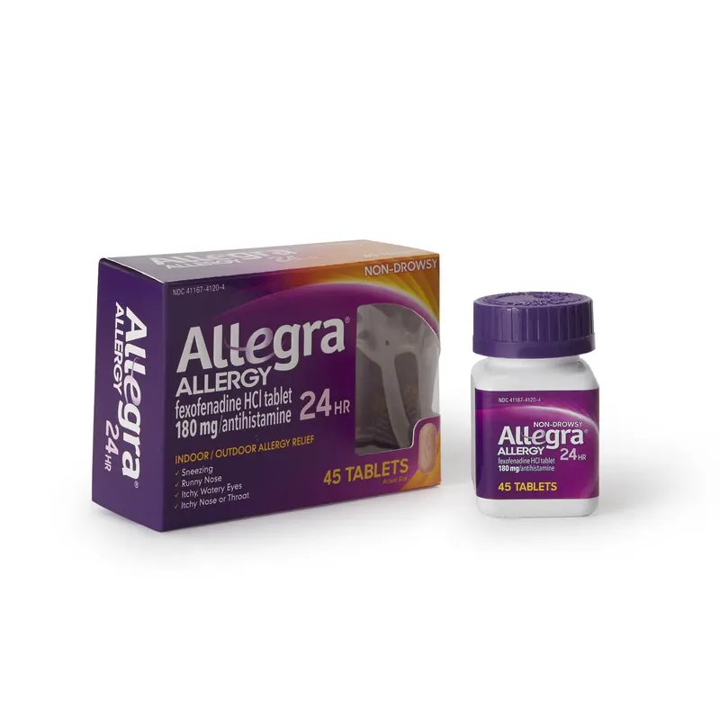 Allegra Allergy Relief 180 mg Strength Tablet 45 per Box (803857_BT) 1/BT