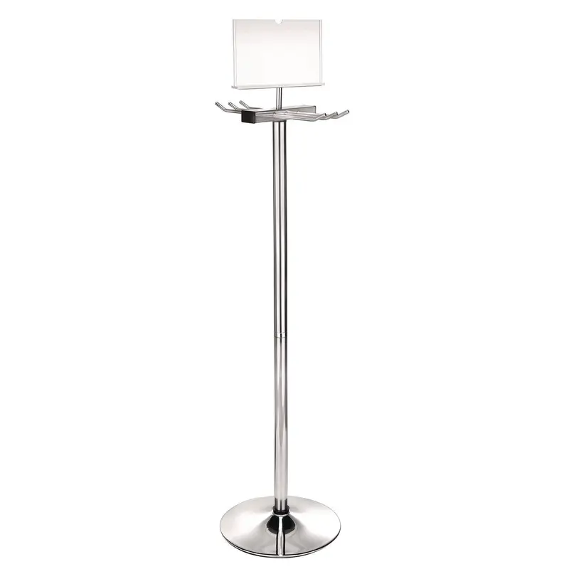 Alpine Industries Wet Umbrella Bag Wrapper Stand with 100 Long Bags, Stainless Steel, 12 x 12 x 48, Silver (ALHALP489) Each