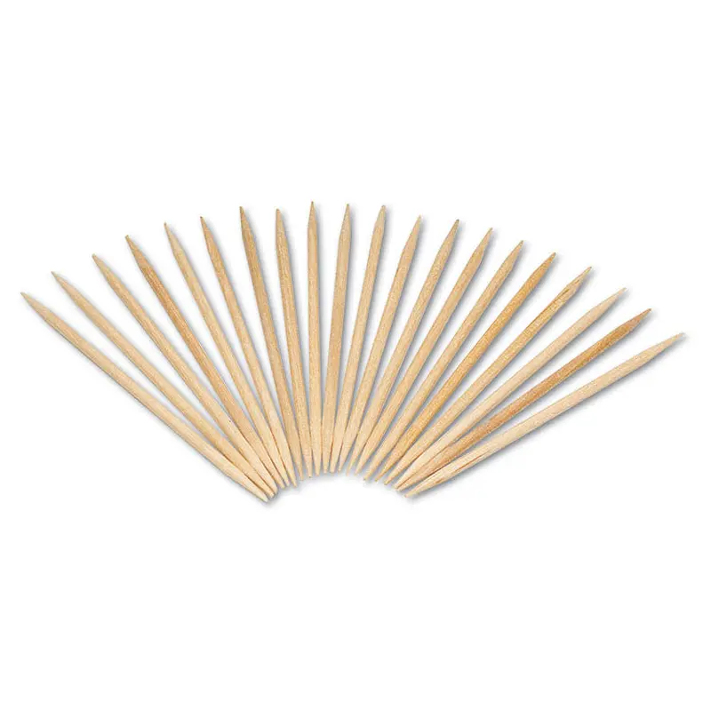 AmerCareRoyal Round Wood Toothpicks, 2.5", Natural, 800/Box, 24 Boxes/Case, 5 Cases/Carton, 96,000 Toothpicks/Carton (RPPR820) Case of 19200
