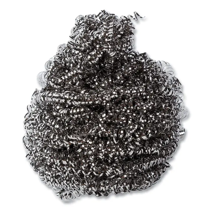 AmerCareRoyal Stainless Steel Sponge, Polybagged, 1.50 oz, Gray, 12/Pack, 12/Packs/Carton (RPPS730) Case of 144