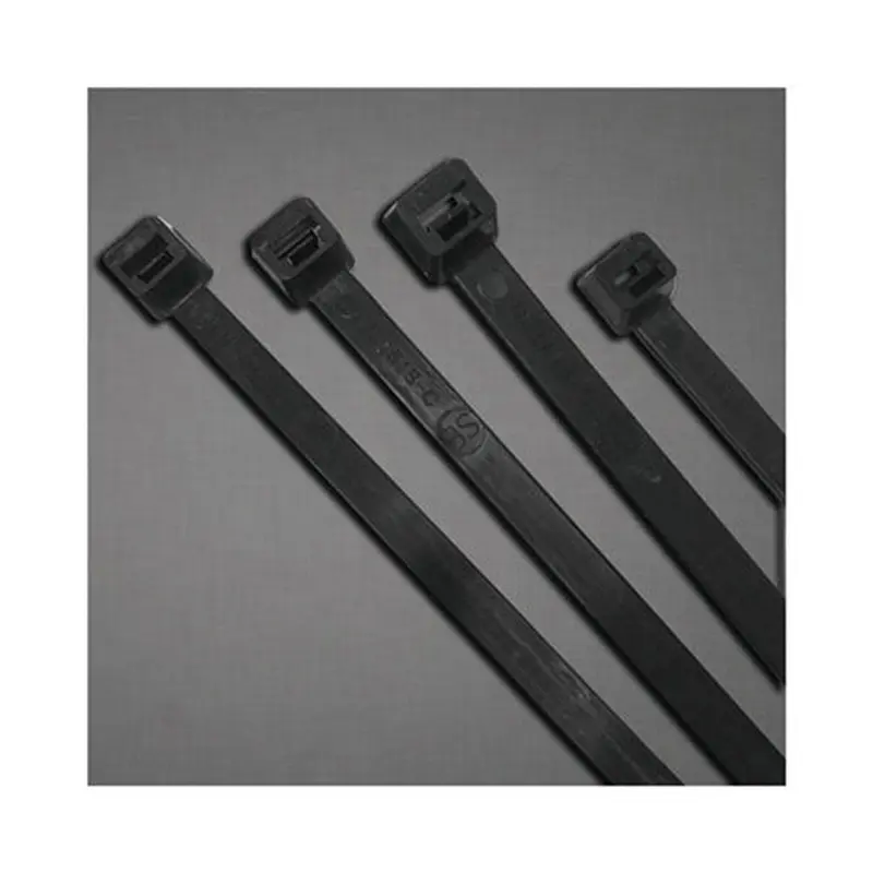 Anchor Brand UV Stabilized Cable Ties, 120 lb Tensile Strength, 9 in L, Black, 100 Ea/Bag (102-9120UVB) 1 Bag