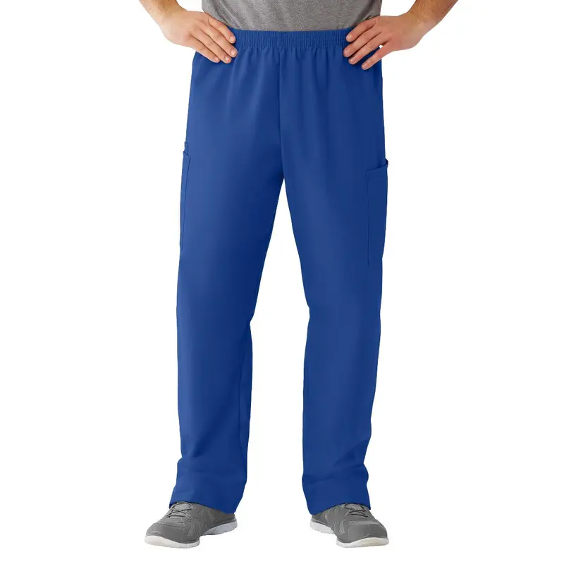 AngelStat Unisex Cargo Scrub Pants with Elastic Waist, Sapphire, Regular Inseam, Size XL, 1 EA (674NHTXLM) Each
