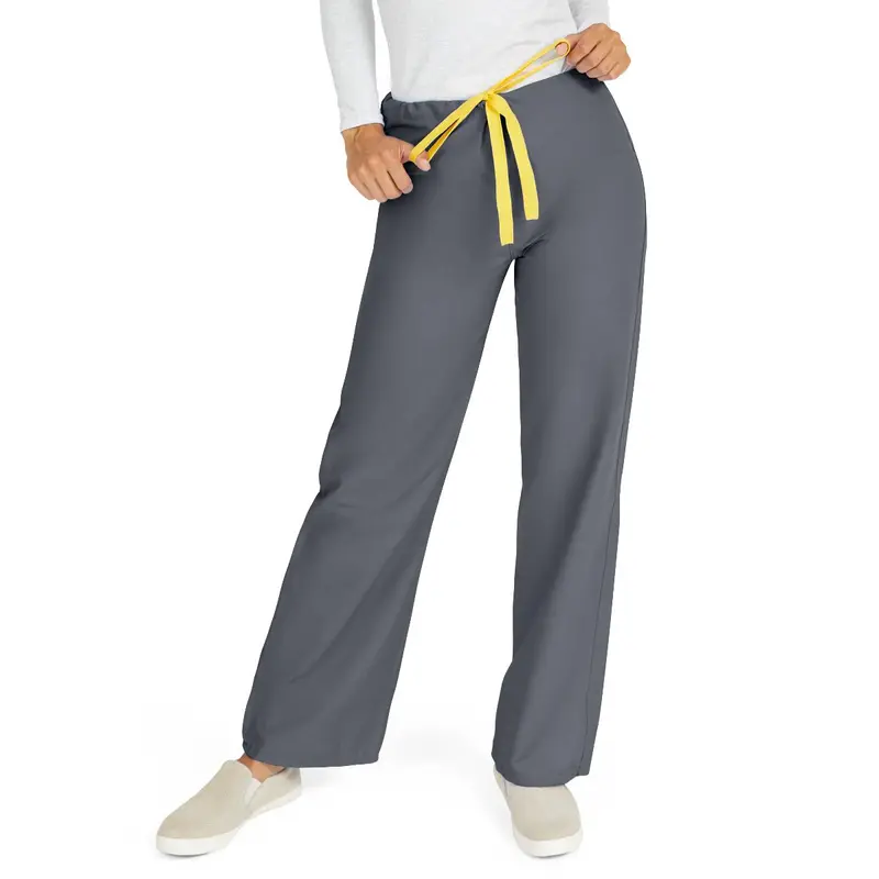 AngelStat Unisex Reversible Scrub Pants with Drawstring Waist, Charcoal, Size XL, Color Code, 1 EA (600NCCXL-CM) Each